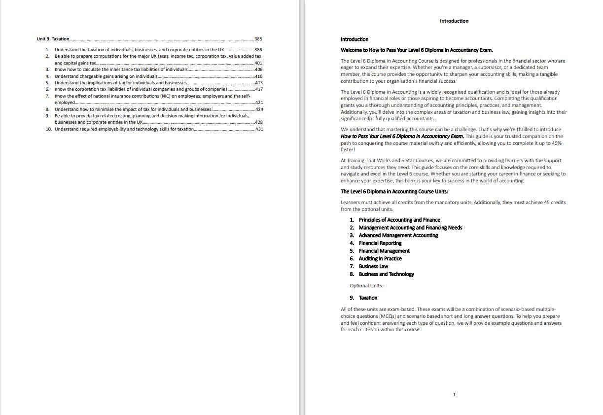 Passing Your Level 6 Diploma in Accounting Exams