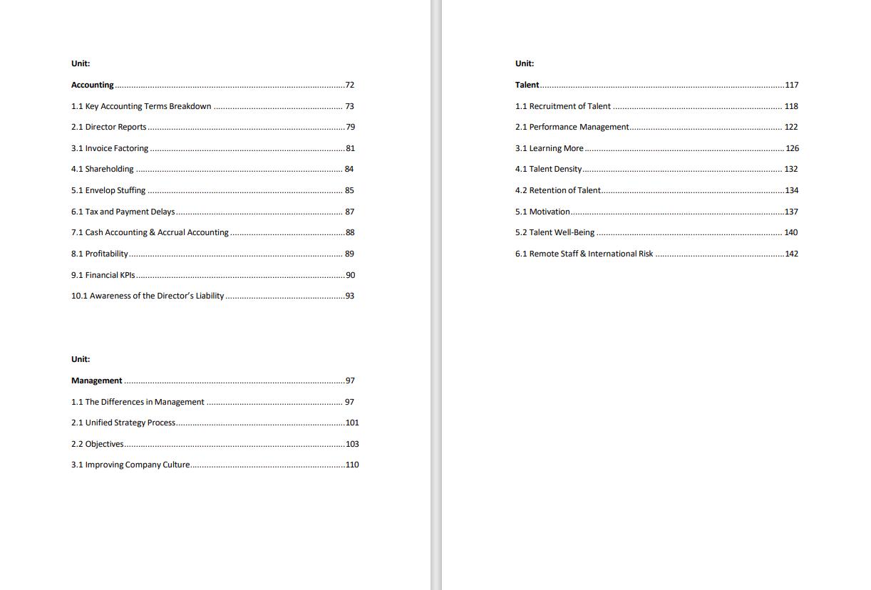 BAMTM The Operational Guide to Managing Your Business