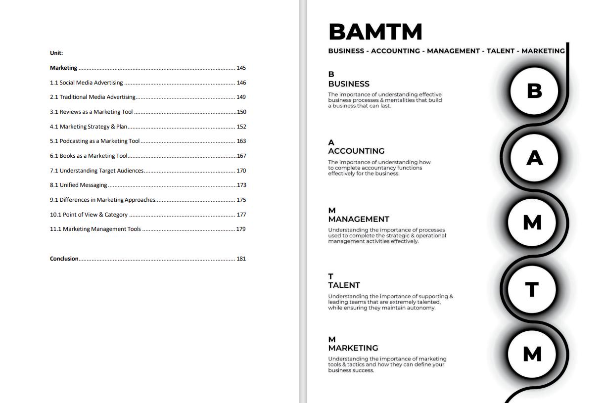 BAMTM The Operational Guide to Managing Your Business